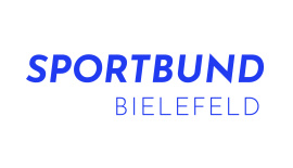 Sportbund Bielefeld Logo in Blau und Weiß