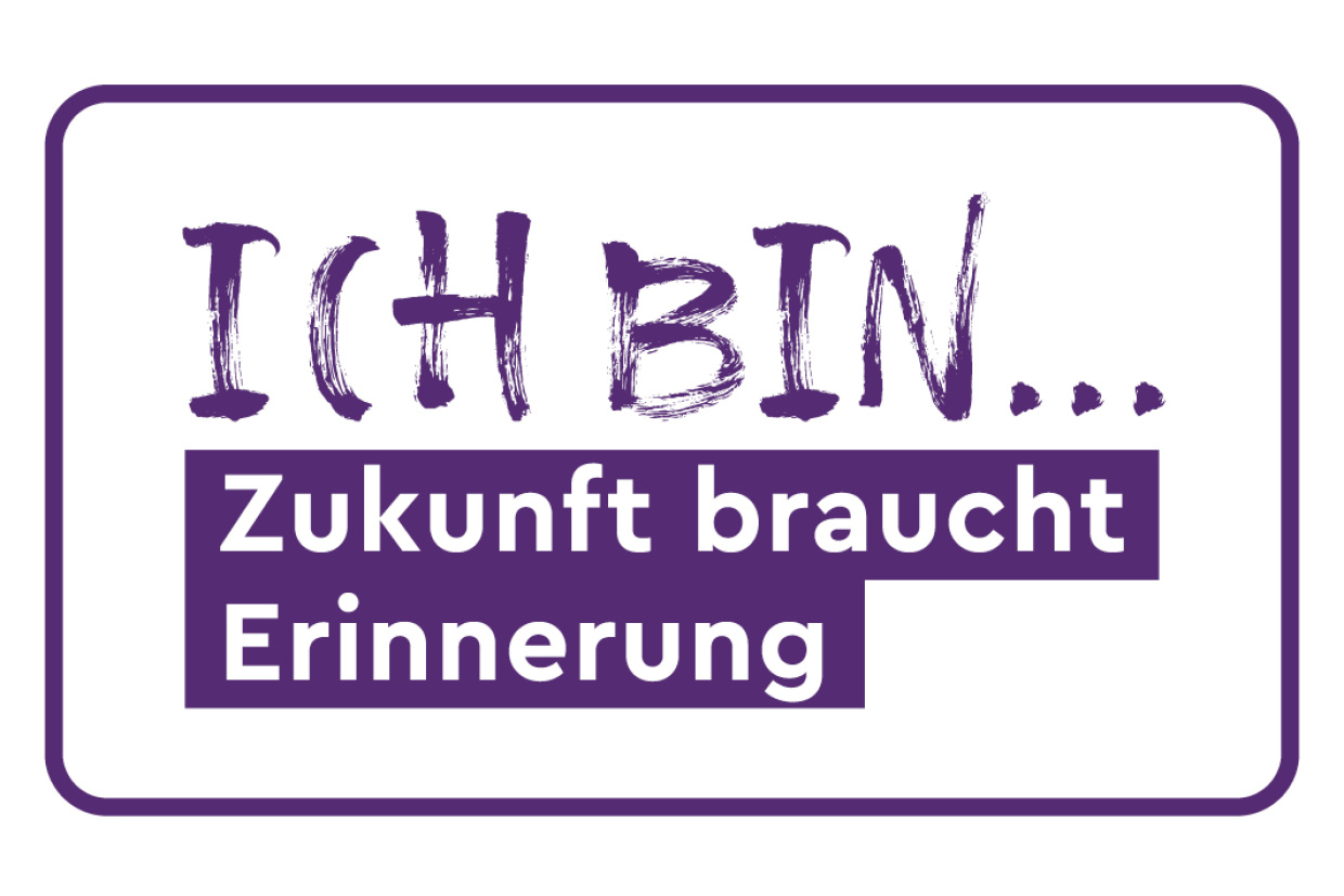 Logo "Ich bin...Zukunft braucht Erinnerung"