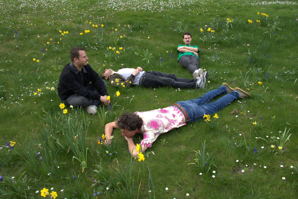  grünen Wiese mit Blüten.