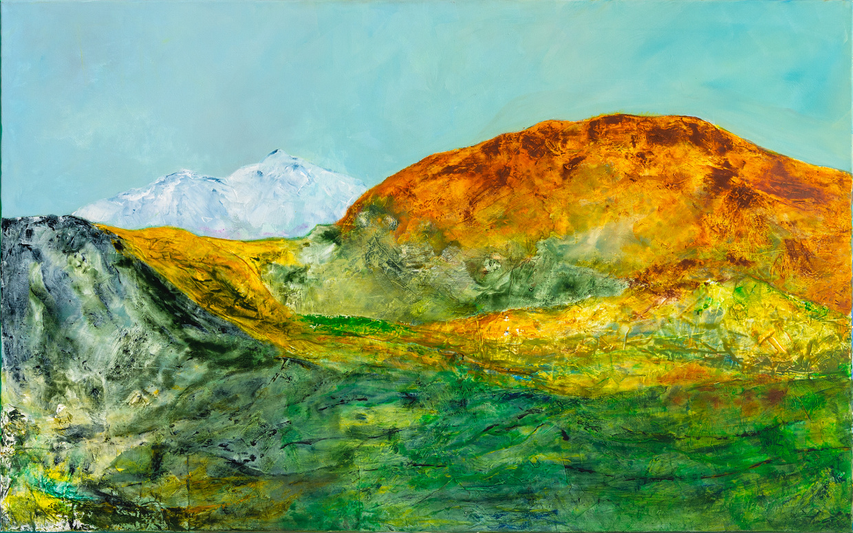 Landschaftsbild mit Bergen