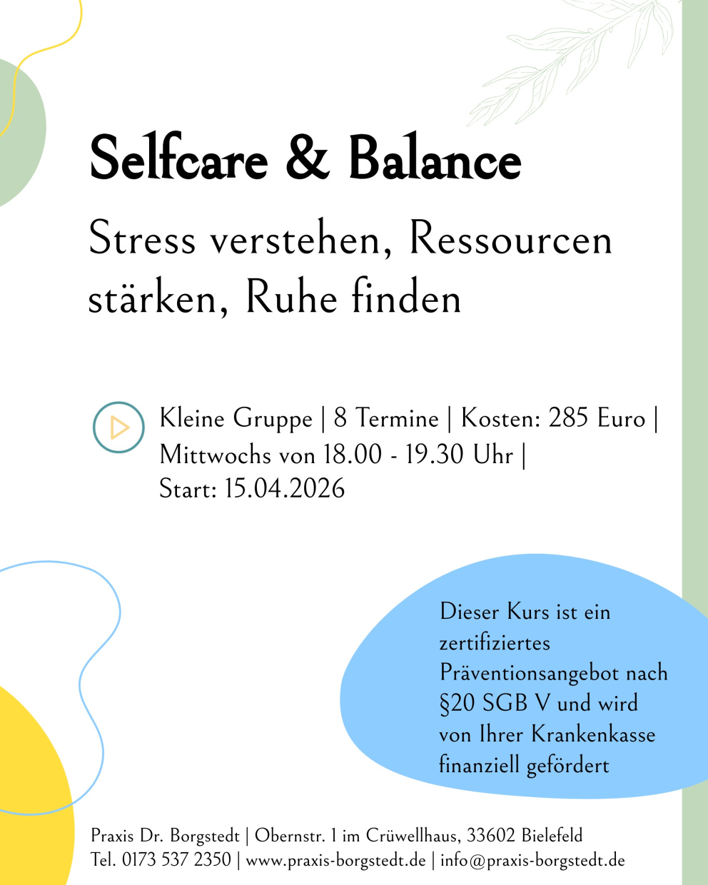 Flyer Selfcare & Balance