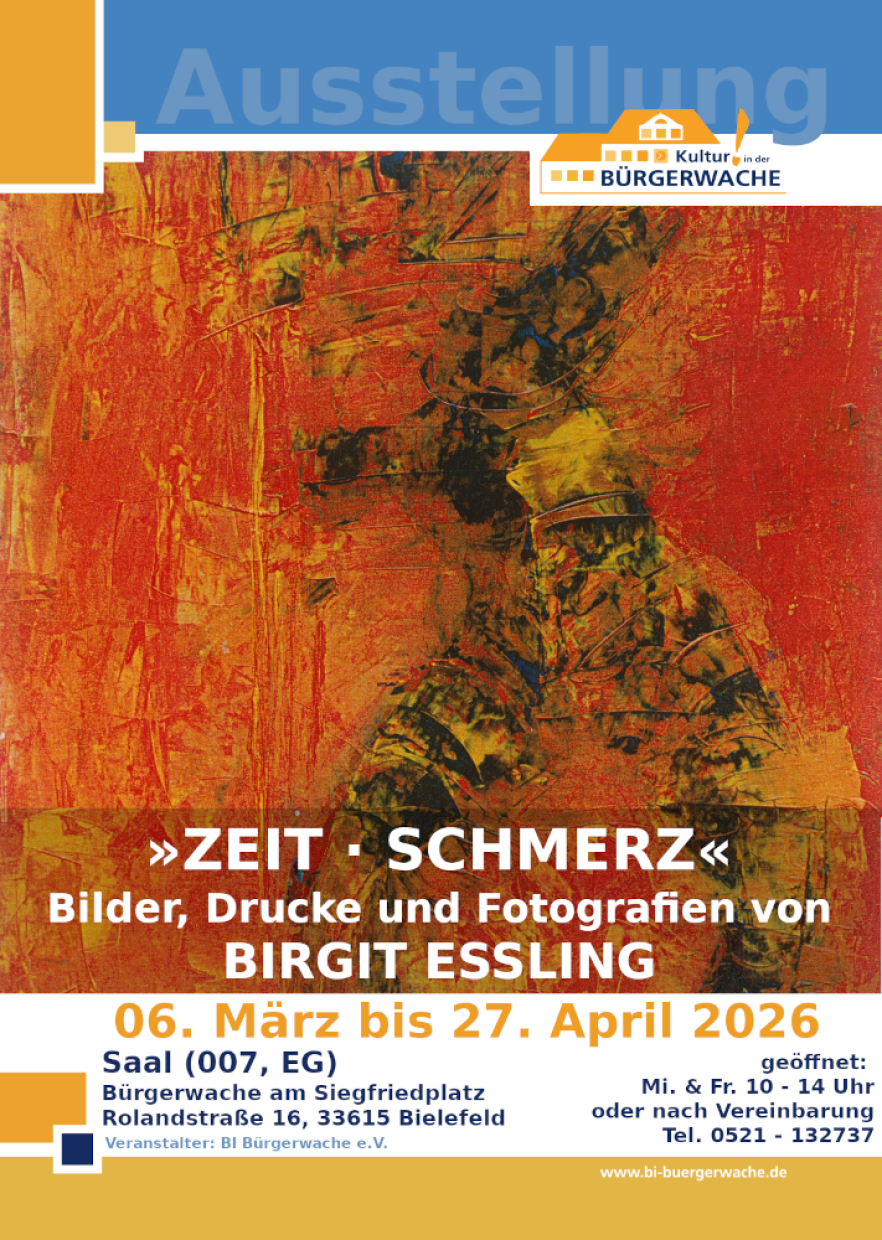 Vernissage zur Ausstellung »ZEIT · SCHMERZ« 