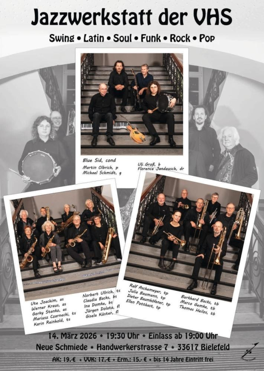 Gut 20 lächende sympathische Personen, die dir gerne Musik vorspielen.