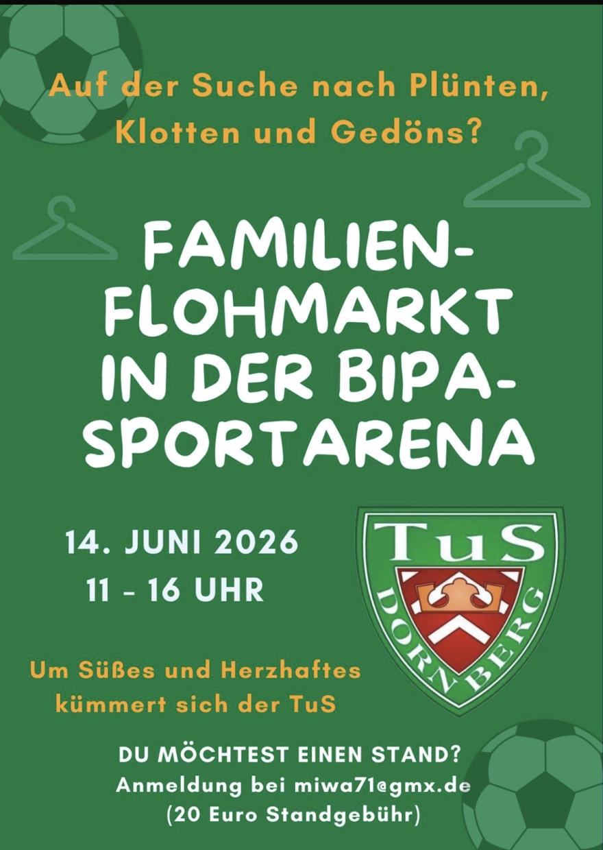 Flyer TUS Dornberg Flohmarkt 2026