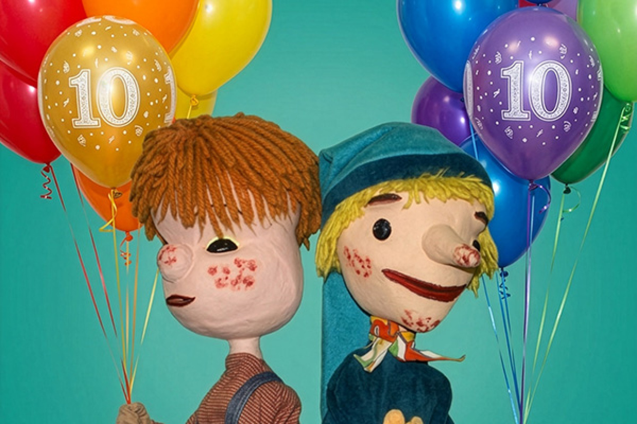 Kasper und Eddy feiern 10 Jahre Bielefelder Puppentheater im Skala-Haus