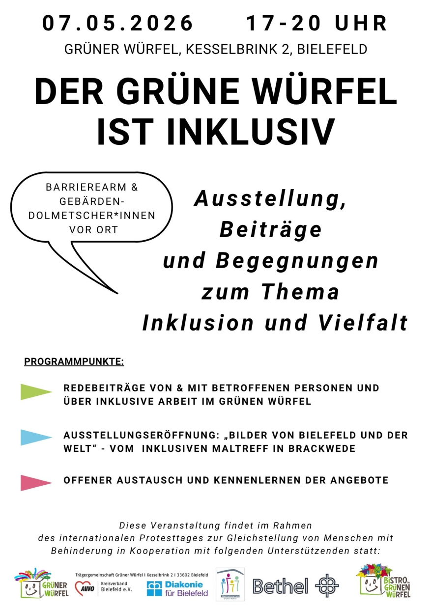 Der Grüne Würfel ist inklusiv