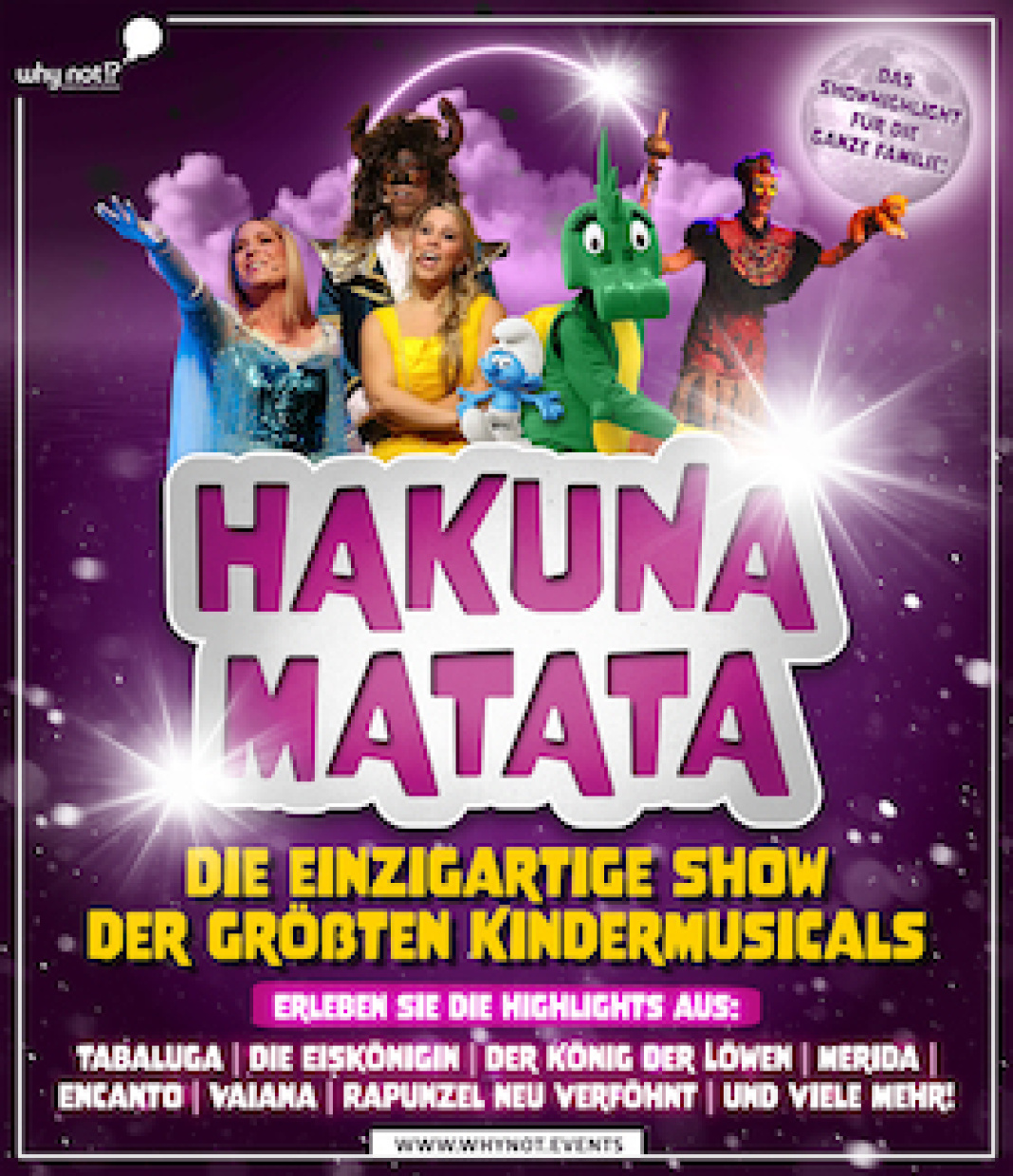 Hakuna Matata. Die Einzigartige Show der größten Kindermusicals. Erleben Sie verschiedene Highlights