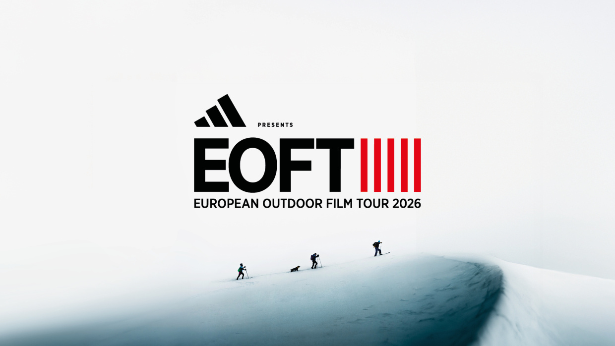 EOFT Logo mit Schneelandschaft im Hintergrund