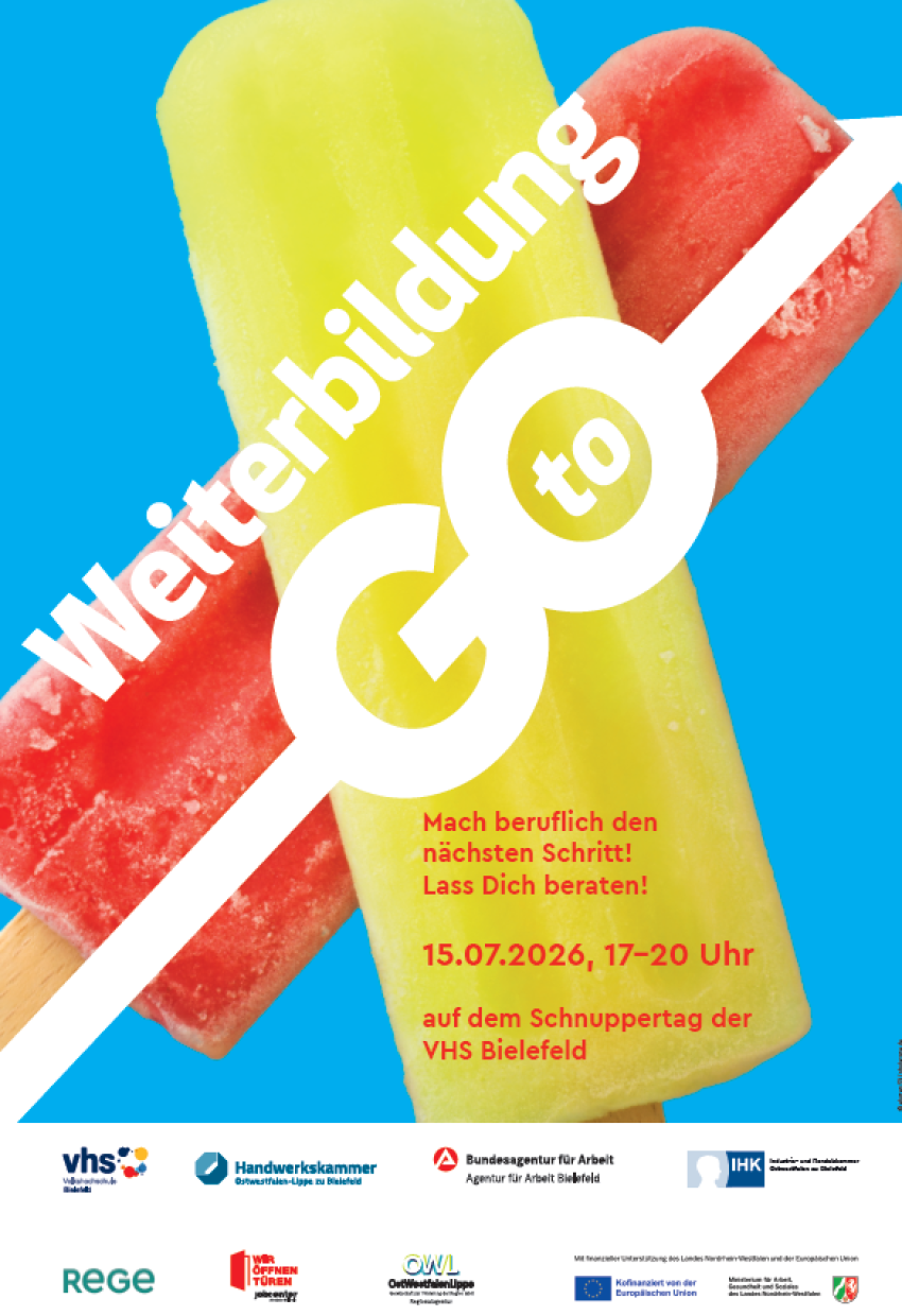 Weiterbildung to go in der VHS Bielefeld am 15.07.2026 von 17:00-20:00 Uhr