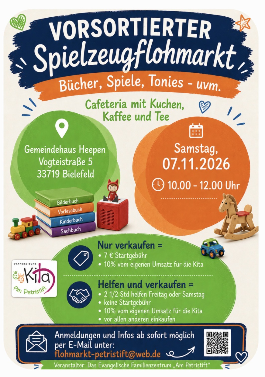 Spielzeugflohmarkt im Gemeindehaus in Heepen 
