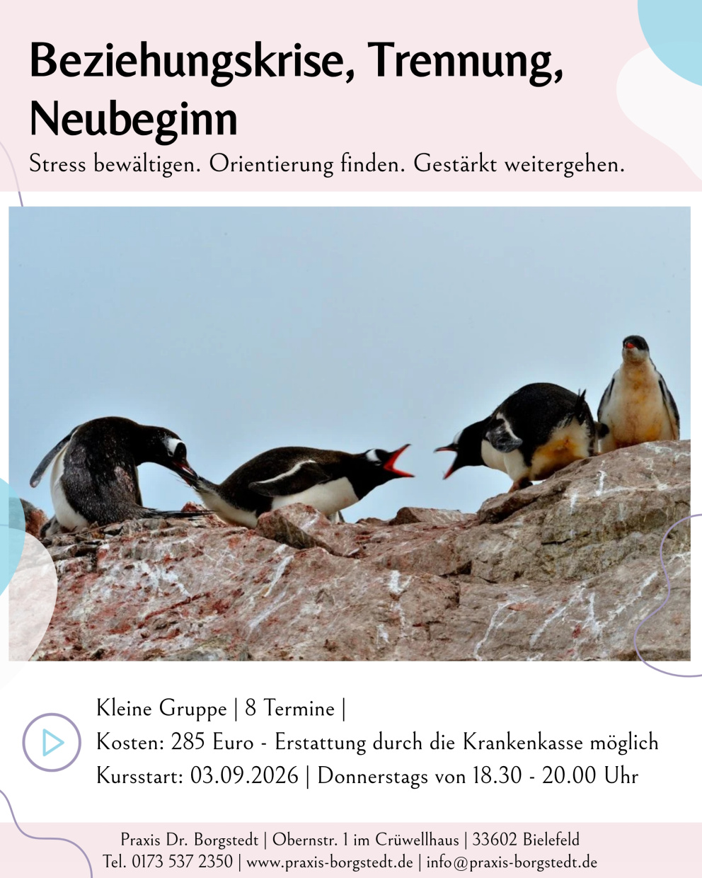 Beziehungskrise, Trennung, Neuanfang Flyer (Front page)