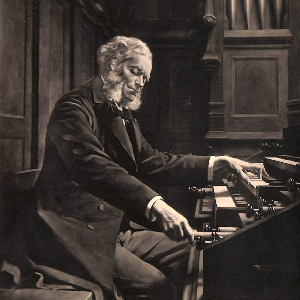César Franck an der Orgel in Ste. Clothilde