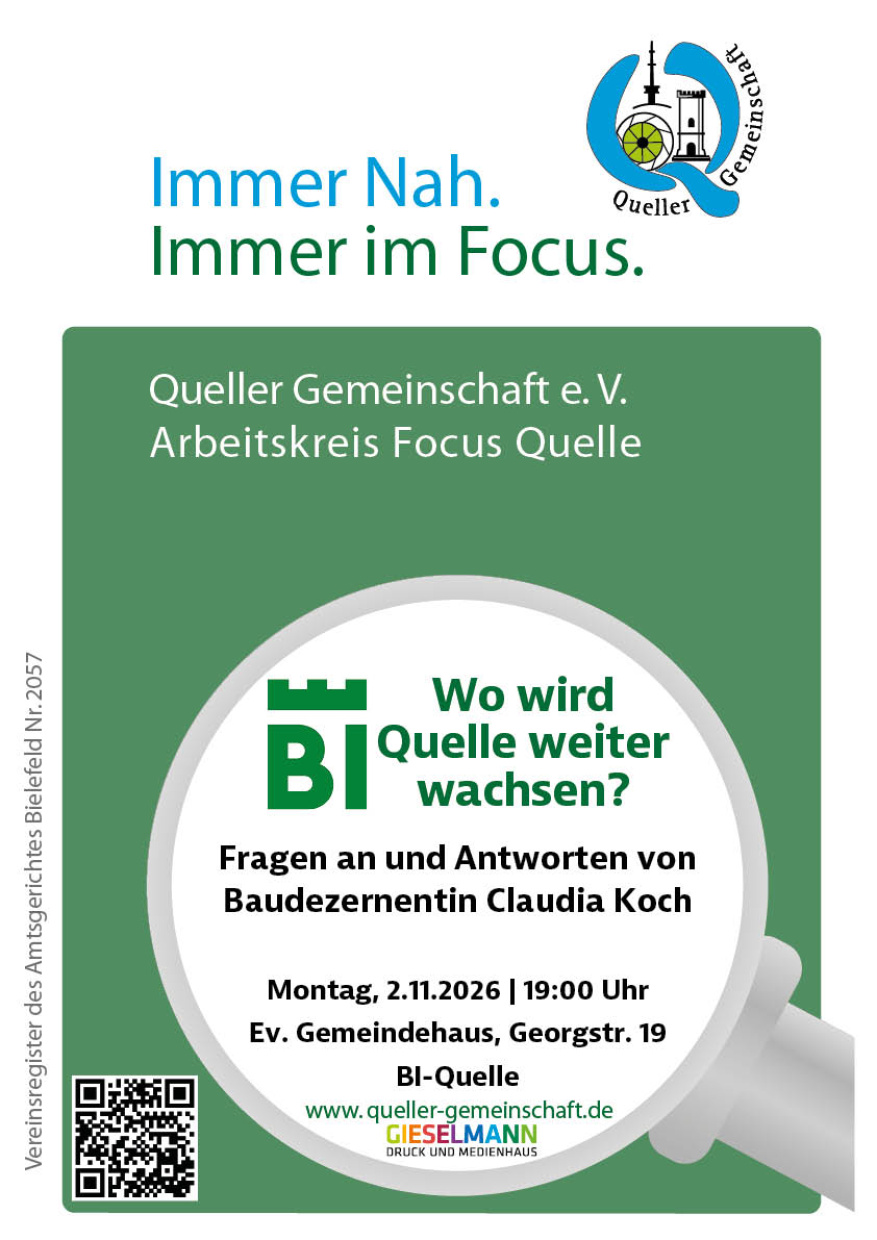 Das Veranstaltungsplakat für den Focus-Quelle-Abend 