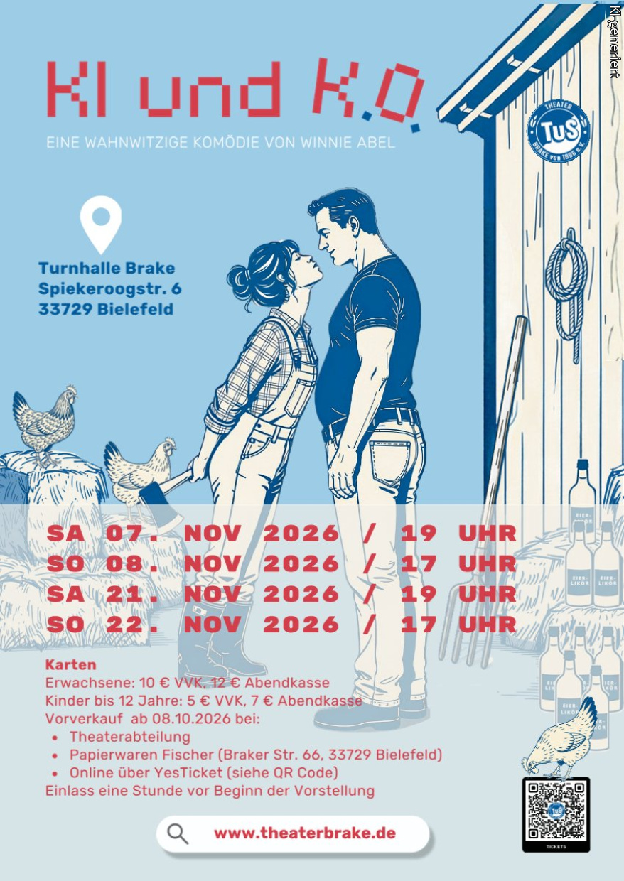 Veranstaltungsdaten Theater im TuS Brake 