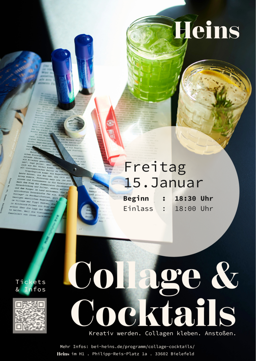 Poster: Collage & Cocktails