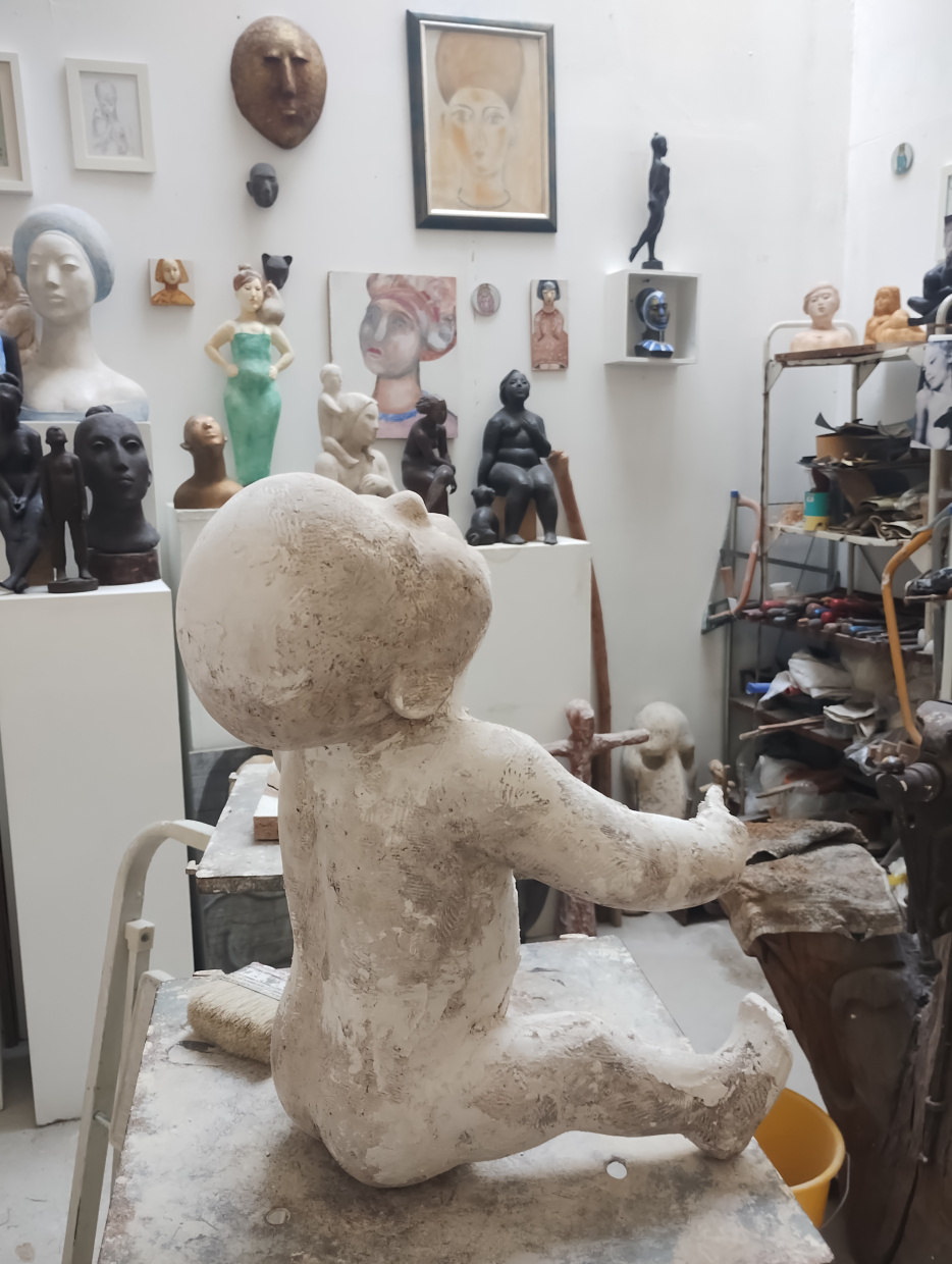 Ein Bild des Ateliers von Tina Tacke