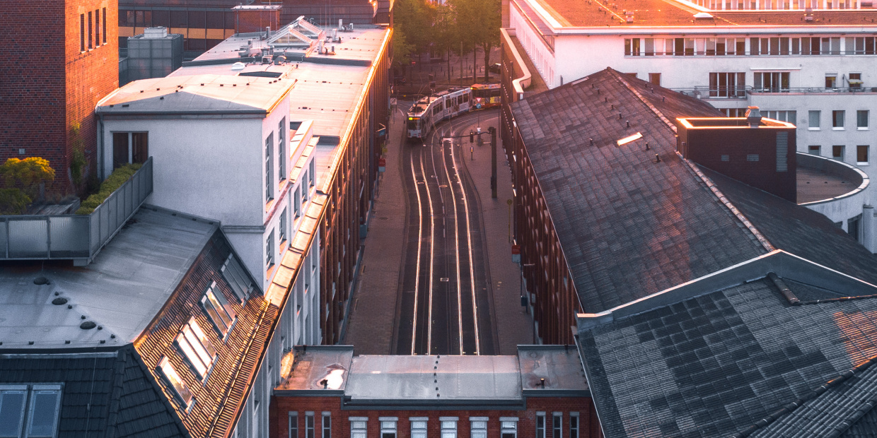 Sicht auf Dürkopp-Brücke