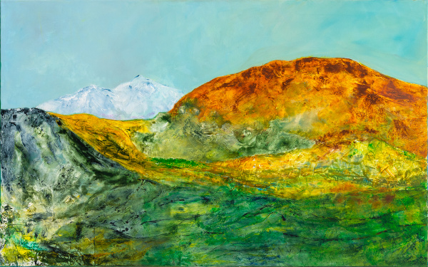 Landschaftsbild mit Bergen