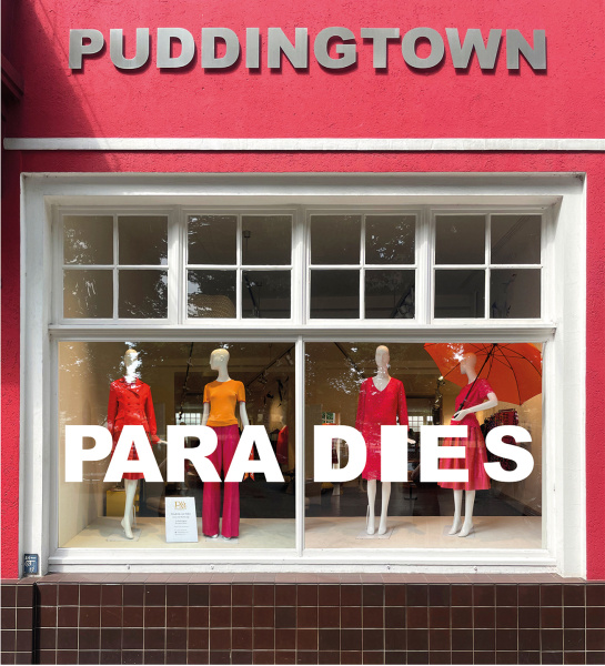 Schaufensteransicht Puddingtown Paradies / Atelier in der Bielefelder Altstadt