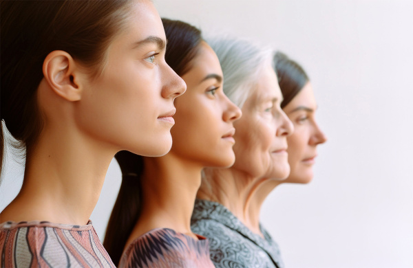 Vier Frauen Frauen unterschiedlichen Alters