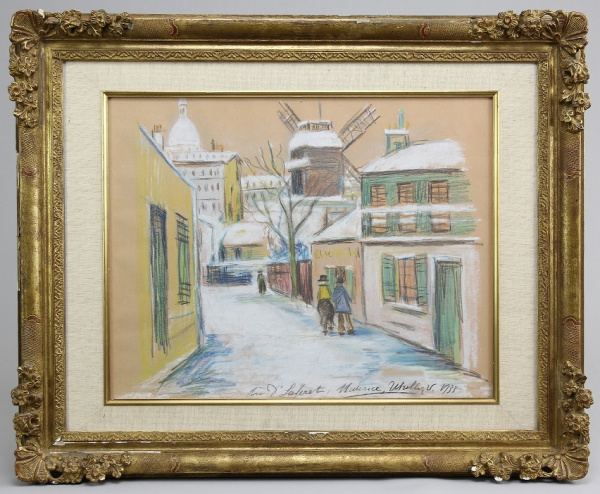 Utrillo Straßenszene Paris / Auktionshaus OWL
