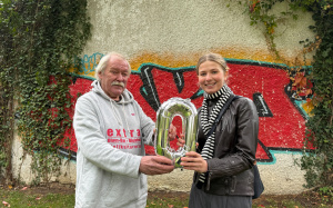 Winfried Motzkus von der Extra Blues Bar und Greta Lohrenz vom Bunker Ulmenwall