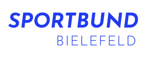 Sportbund Bielefeld Logo in Blau und Weiß